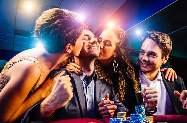 No Commission Baccarat live dealer studio with card table and multi-camera setup